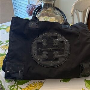 Tory Burch Black Nylon Tote